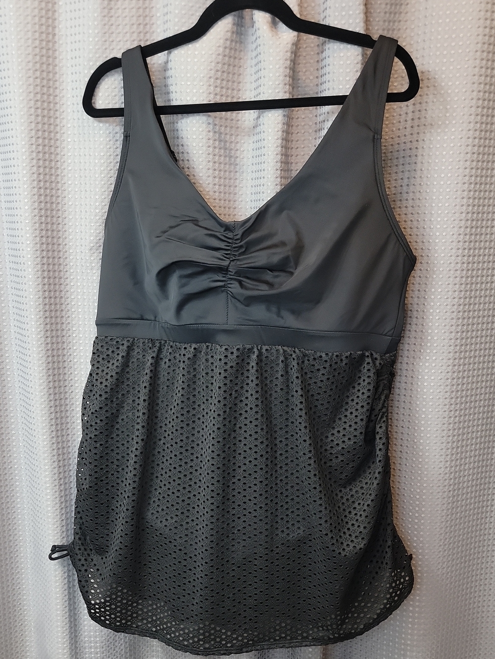 NWOT Cacqiue Lane Bryant Tankini Top Lace Overlay Size 18